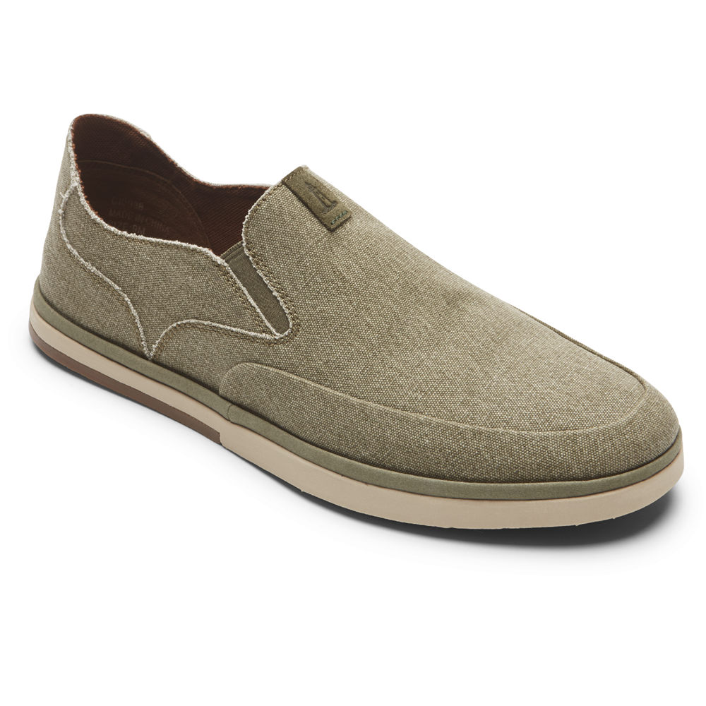 Slip-Ons Rockport Hombre Mexico - Austyn Verde Oliva - EJGTK1806